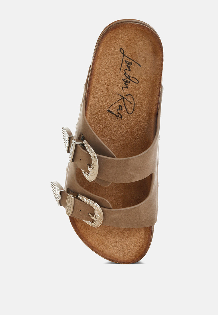 Zaphod Faux Leather Flatform Slip Ons