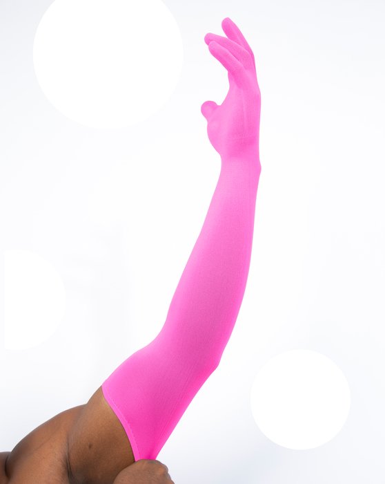 Seamless Gloves Armsocks - Neon Pink
